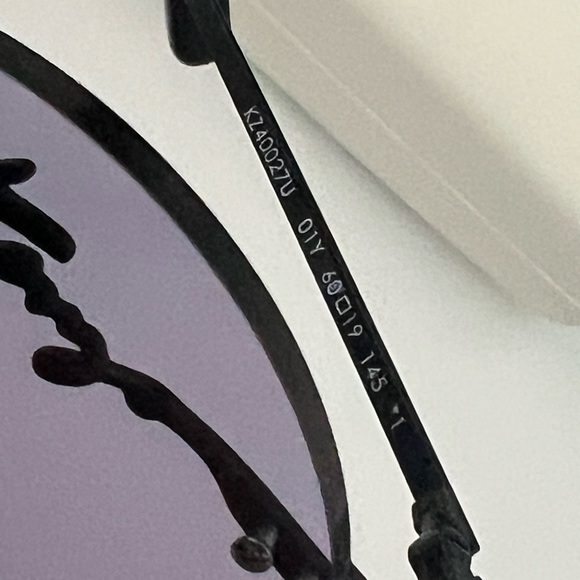 Kenzo Sunglasses with Black Frame and Purple Lenses main image 5